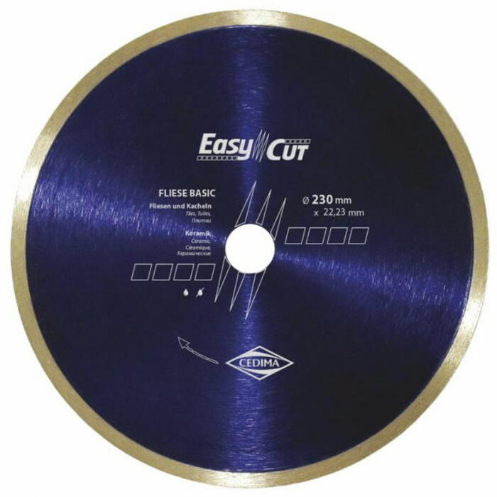 Cedima Алмазный резак Fliese Basic 50007016, 125x1,5/22,23mm, 0,12kg, непрерывный рез (50007016)