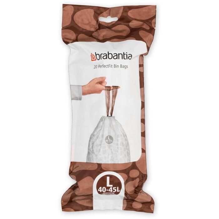 BRABANTIA atkritumu tvertņu maisiņi, 40-45 l, (L) (20 gab) (138607)