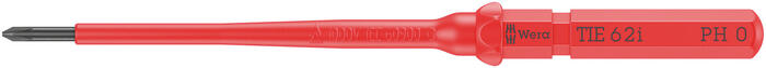 Krusta skrūvgrieža uzgalis PH0, Wera, 05006509001, 157 mm, 9 mm hex, izolēts, Black Point uzgalis (05006509001)
