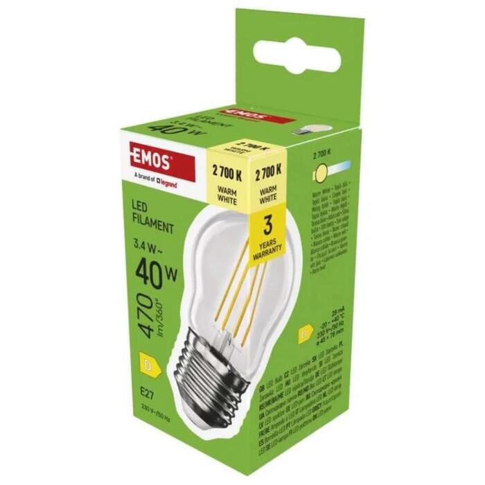 Emos LED spuldze Filament Mini Globe