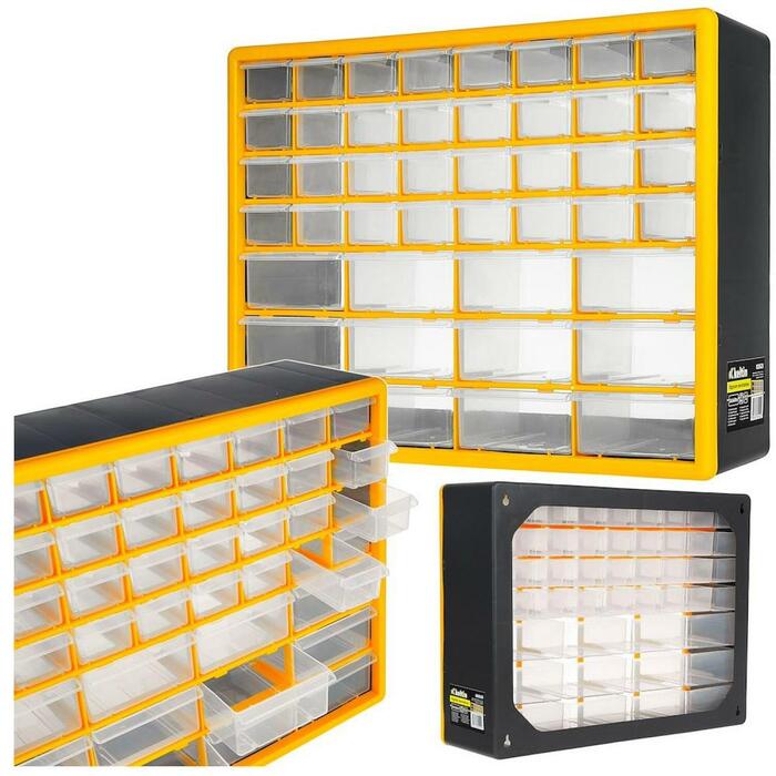 Keltin 44 atvilktņu plastmasas organizators, 44