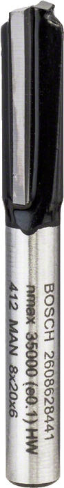Gropju frēze 6 mm D1 8