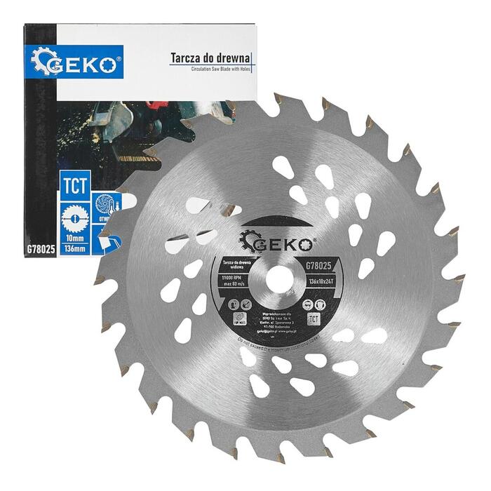 Geko Ripzāģis G78025, 136mm, 10mm, 24T
