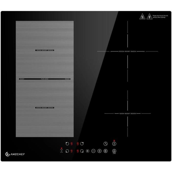 AMZCHEF CE-FS-I72S-FFDD07 iebūvējamā indukcijas plīts, 4