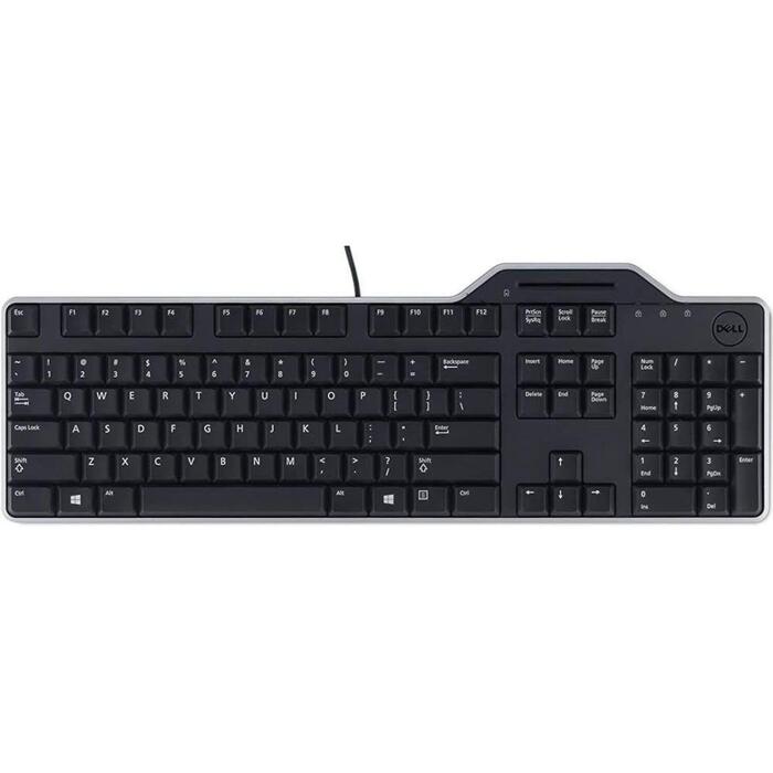 Dell Pro Smartcard KB813 tastatūra 580-18366_LT, USB, melna, ūdensizturīga, QWERTY, 1 x USB kabelis (580-18366_LT)