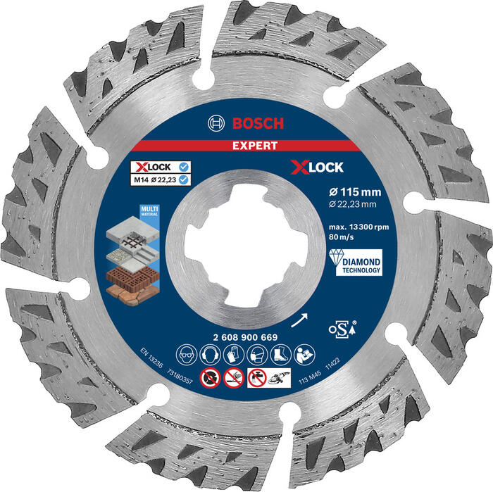 X-LOCK dimanta disks Multi Material 115