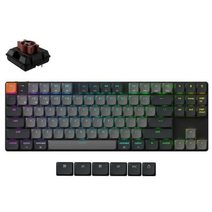 Keychron klaviatūra K1X-B3 80% TKL, RGB