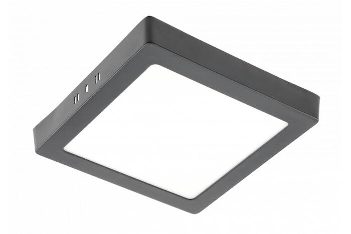 Virsapmetuma LED Griestu Panelis MATIS PLUS, melns, 19W, 1520lm, 4000K, IP20, 120° LD-MAN19W-NBP-10 GTV (LD-MAN19W-NBP-10)