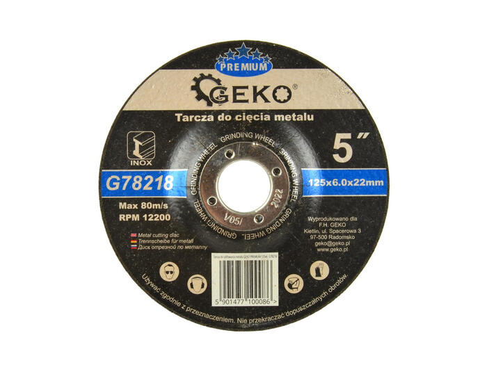Geko Metāla Slīpēšanas Disks G78218, 125mm