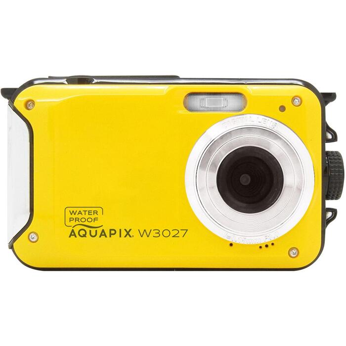 Easypix Aquapix W3027 Wave Yellow 10032, водонепроницаемая компактная камера, 30 Мп, 2.7" ЖК-дисплей, 4x цифровой зум, USB-C (10032)