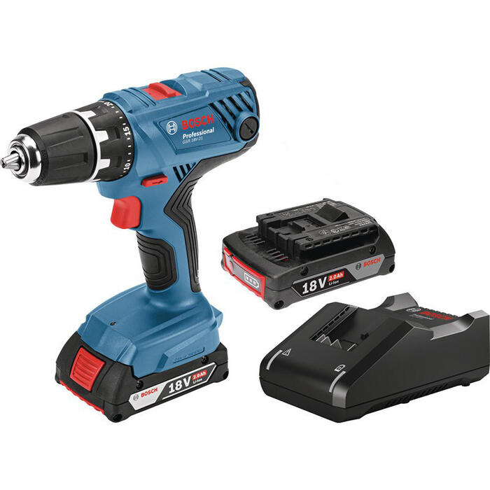 Urbjmašīna GSR 18V-21, 2x2.0Ah, GAL