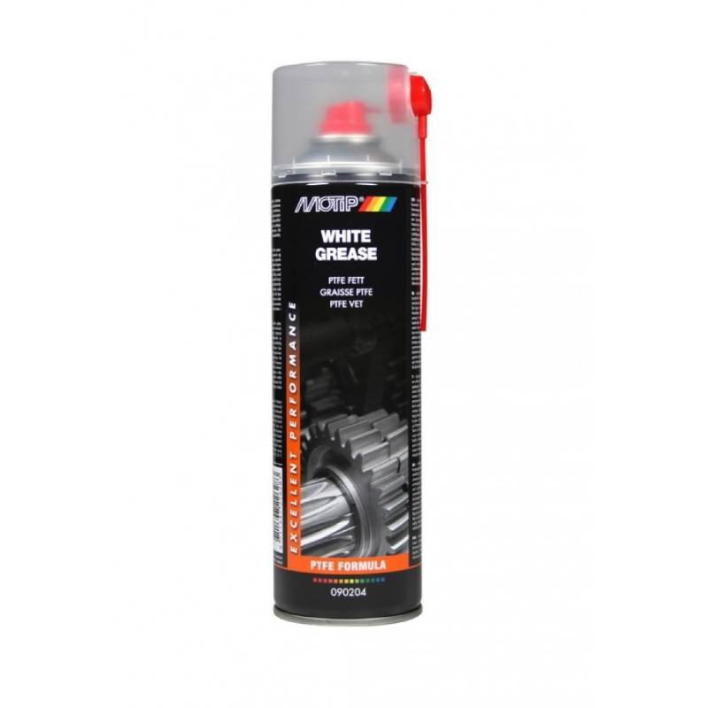 Teflona smērviela metāla un plastmasas detaļām WHITE GREASE 500 ml 090204BS MOTIP (090204BS)