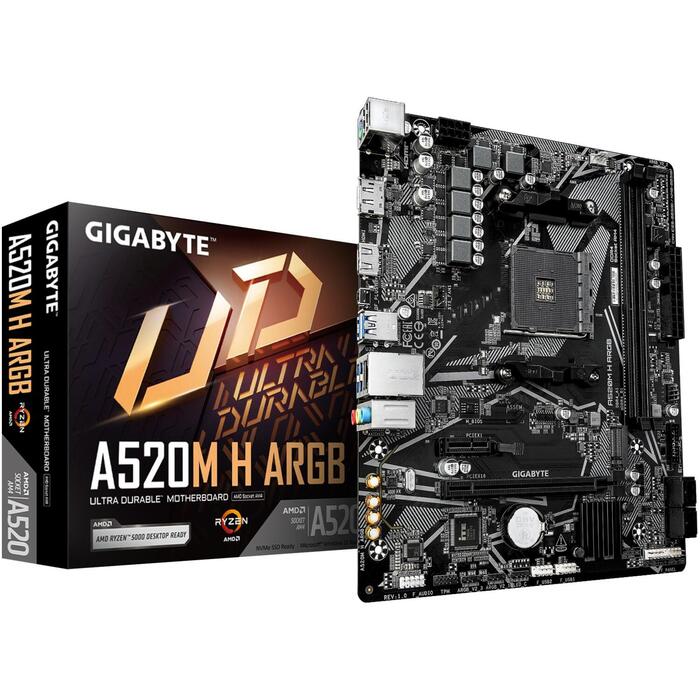 Gigabyte A520M H ARGB mātesplate, Socket