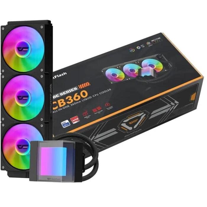 DarkFlash CB360 BLACK, procesora šķidruma dzesētājs