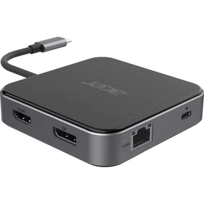 Acer 7-in-1 USB Type-C док-станция HP.DSCAB.013, 1xRJ-45, 1xDisplayPort, 1xHDMI (HP.DSCAB.013)