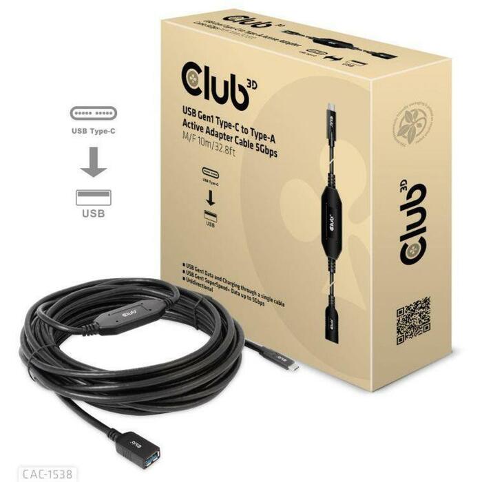Club3D kabelis USB-C uz USB CAC-1538