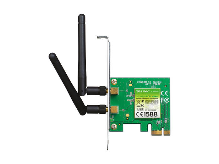 300Mbps беспроводной N PCI Express адаптер, TP-Link, TL-WN881ND, 2.4GHz, 802.11n, 2dBi антенна (TL-WN881ND)