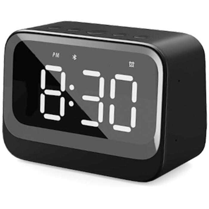 Denver Будильник 111131200100, LCD, Bluetooth 5.3, 3W, 10m, двойной будильник, черный (111131200100)
