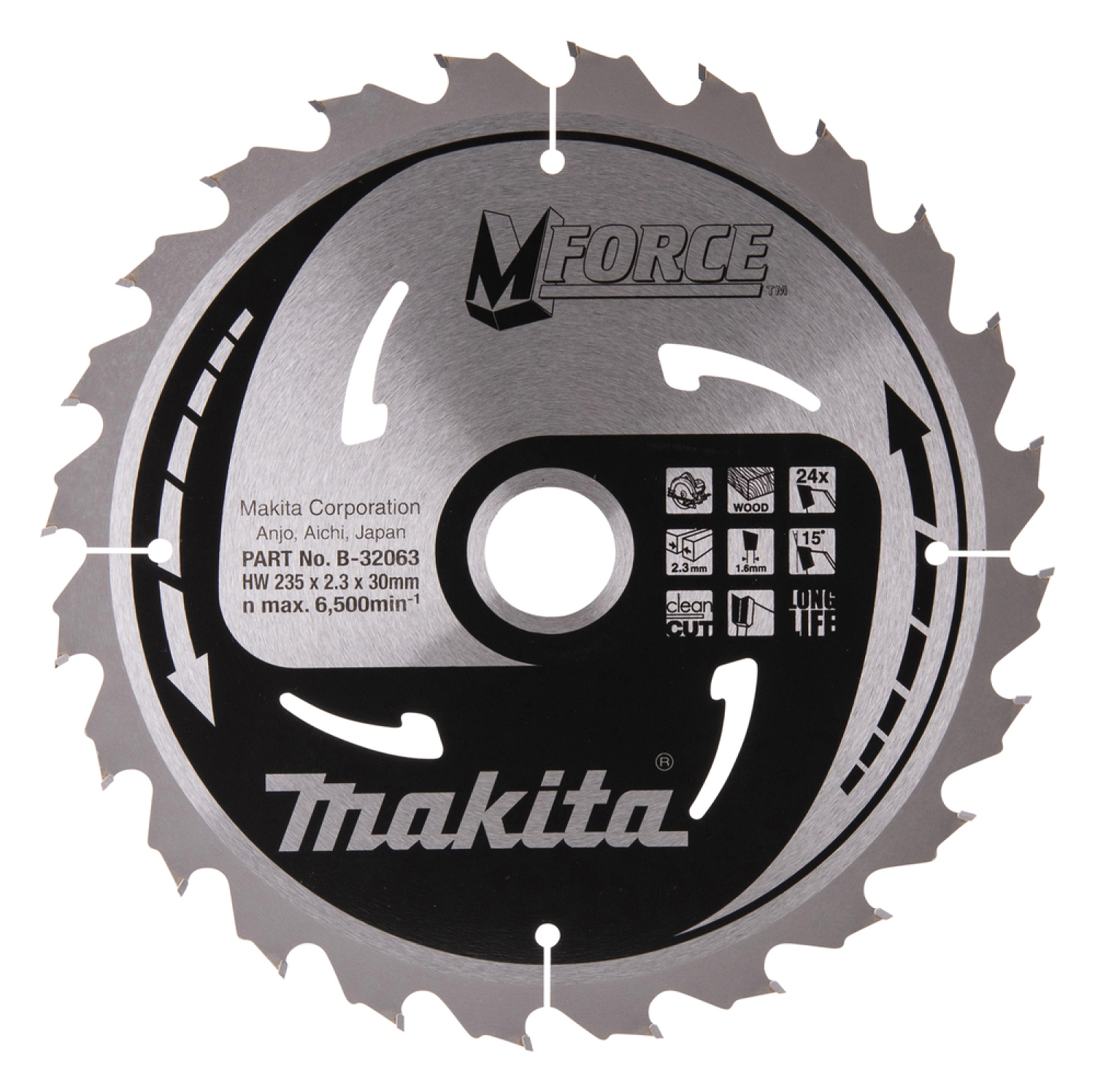 Zāģripa M-FORCE MAKITA B-32063 235x30x2,3mm