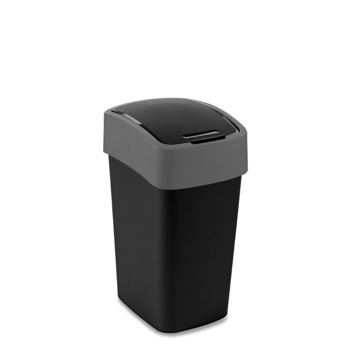 Atkritumu spainis Flip Bin 25L melna/sudraba