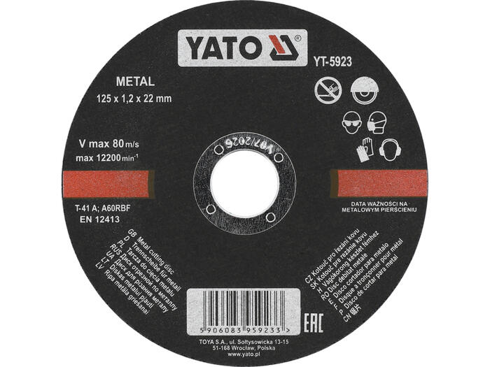 Yato metāla griezējdisks YT-5923, 125mm, 1