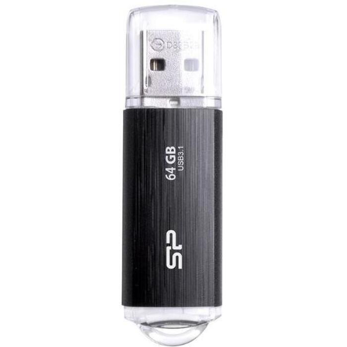 Silicon Power Blaze B02 флешка SP064GBUF3B02V1K, 64 ГБ, USB Type-A, 3.2 Gen 1, черная (SP064GBUF3B02V1K)