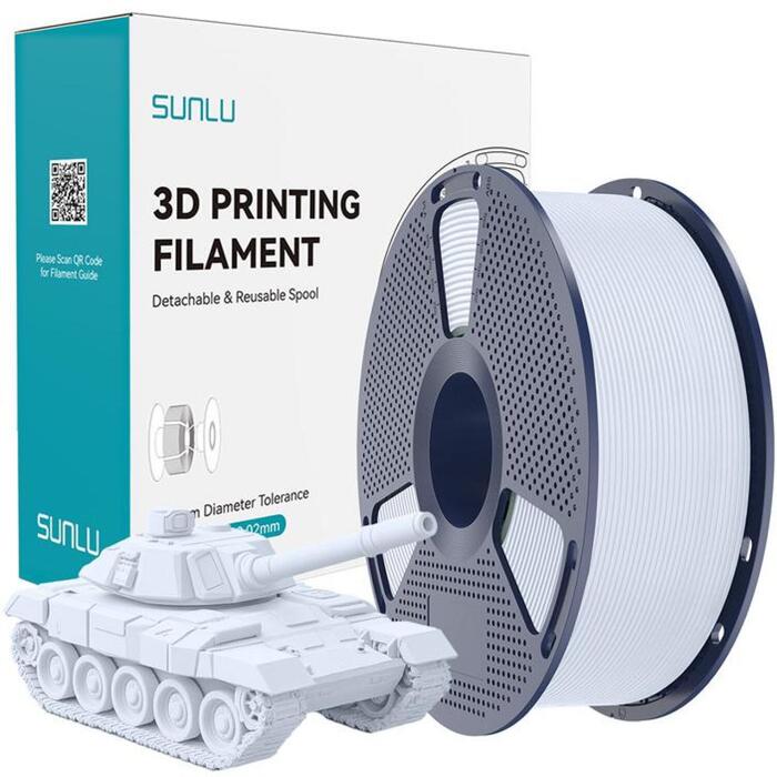 Sunlu PLA+ High-Speed White Filaments, 1