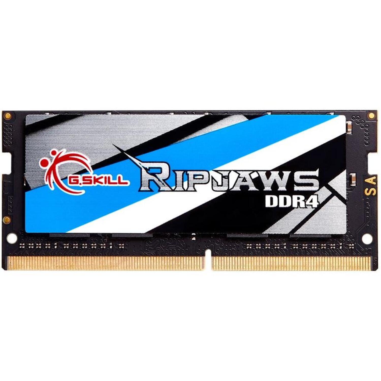 G.Skill Ripjaws F4-2666C19D-32GRS, 32 ГБ, 2666 МГц, 2 x 16 ГБ, DDR4, 260-pin SO-DIMM, двухканальный (F4-2666C19D-32GRS)