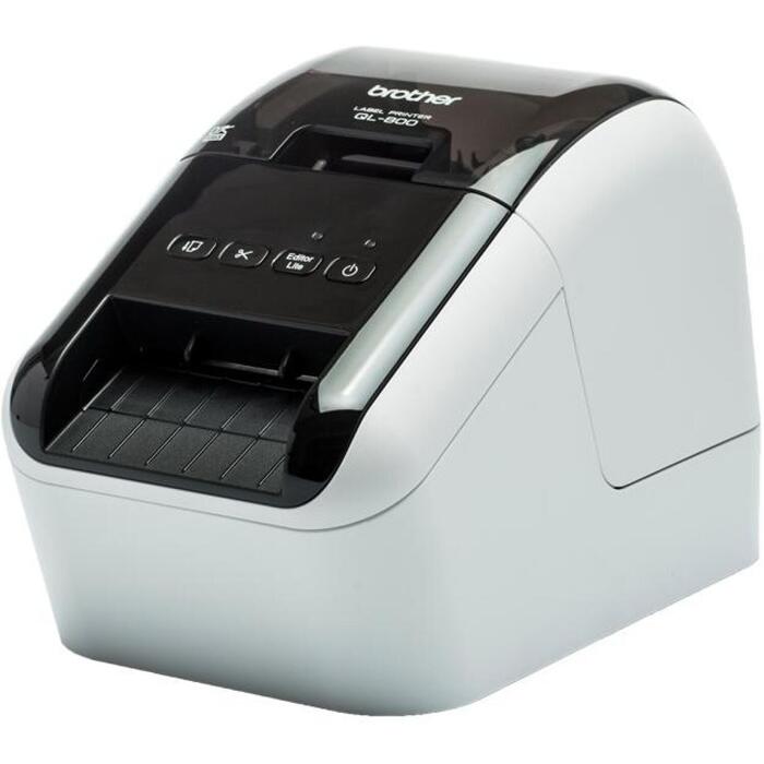 Принтер этикеток Brother QL-800, 300 x 600 DPI, 148 мм/сек, USB 2.0, прямая термопечать, автоматический резак, лента DK (QL-800)