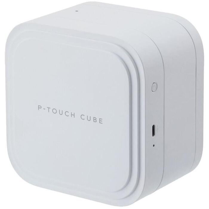Brother PTP910BTZ1, принтер для этикеток, 360 dpi, 20 мм/с, Bluetooth 5.0, USB, лента TZe, белый (PTP910BTZ1)