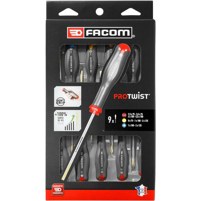 Facom AT.9PB ProTwist skrūvgriežu komplekts