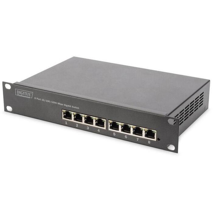 Digitus komutators DN-80114-1, 8x 10/100/1000 RJ-45