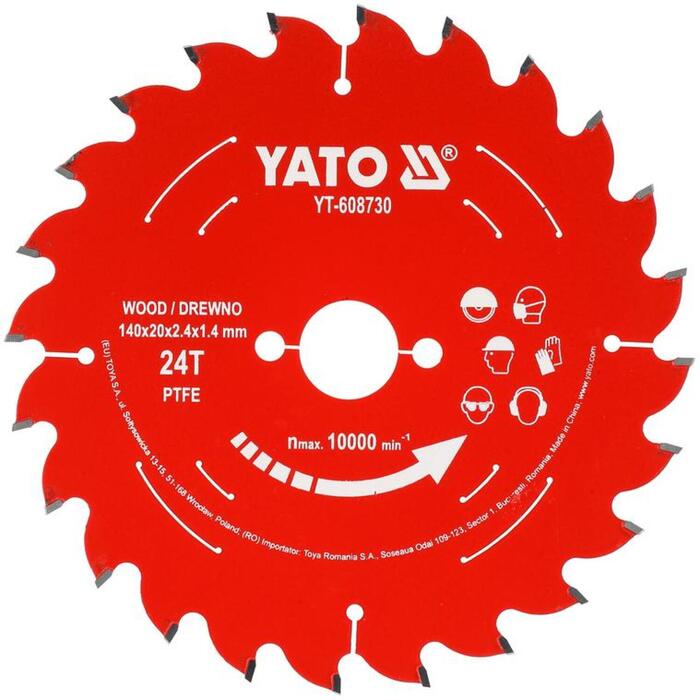 Yato YT-608730 Ripzāģis, 140mm, 24T, 20mm