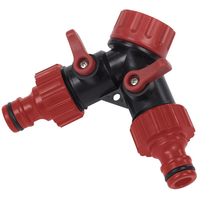 Šļūteņu pievienojums 3/4", dubultais Kreator (KRTGR6024)
