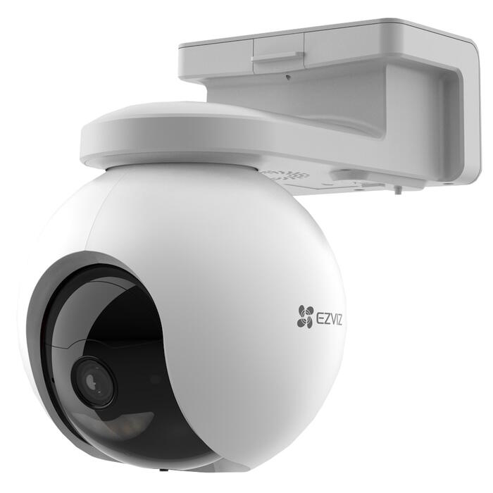 Ezviz CS-HB8-4MP умная уличная камера, 4MP 2K, 340° PTZ, IP65, 10400mAh, 32GB eMMC, ночное видение 15м, белый (CS-HB8-4MP)