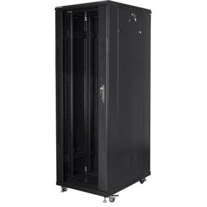 Lanberg Напольный шкаф Rack 19" 47U 800x800mm, 800кг, 4 вентилятора, IP20, черный (FF01-8847-12B)