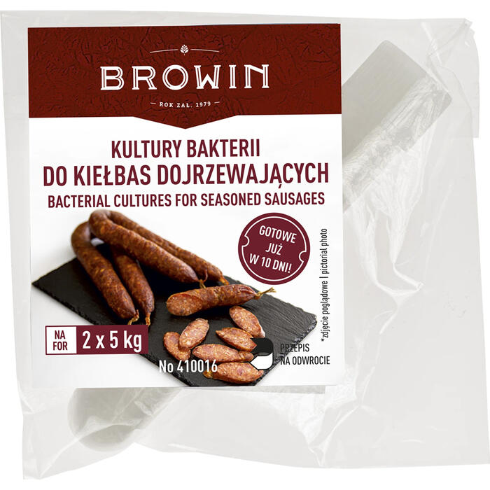Browin Бактериальные культуры для колбас 410016, 2.0 г, на 10 кг мяса, готово за 10 дней (410016)