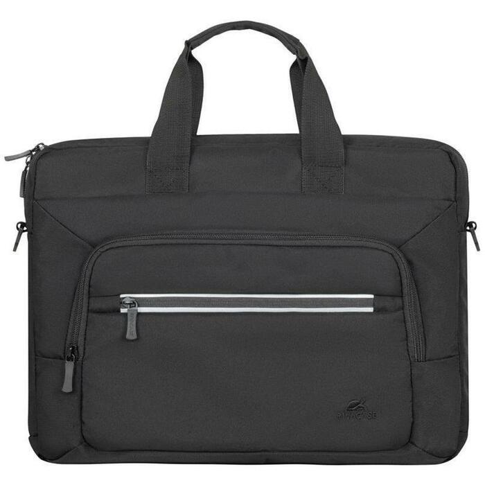 Rivacase Чехол Alpendorf 14" 7521BLACK, 100mm, 500g, 380mm, 295mm, 3 отсека, съемный ремень, внутренний карман (7521BLACK)
