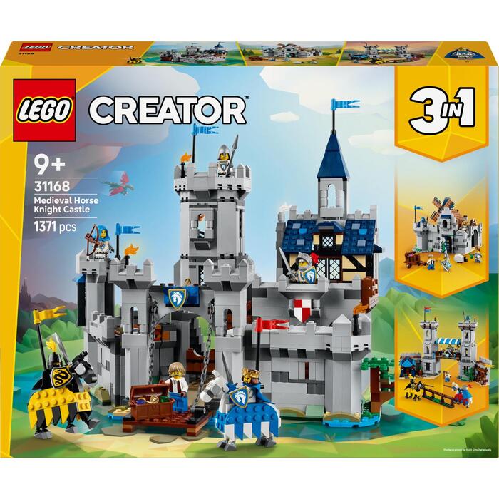 Lego Konstruktors 3in1 Viduslaiku zirgu bruņinieku