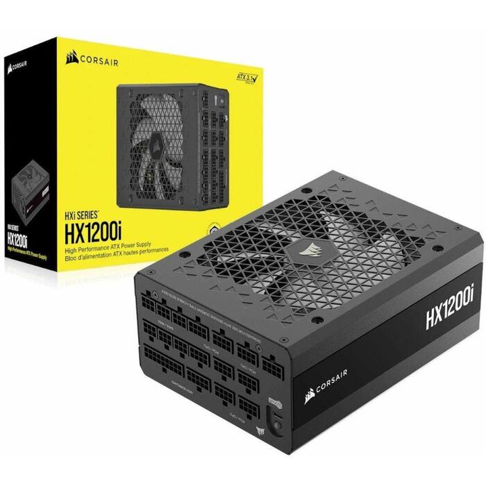 Corsair HX1200i (2025), PC power supply black, 2x 12V-2x6-PCIe, 5x PCIe, cable management, 1200 watts (CP-9020307-EU)