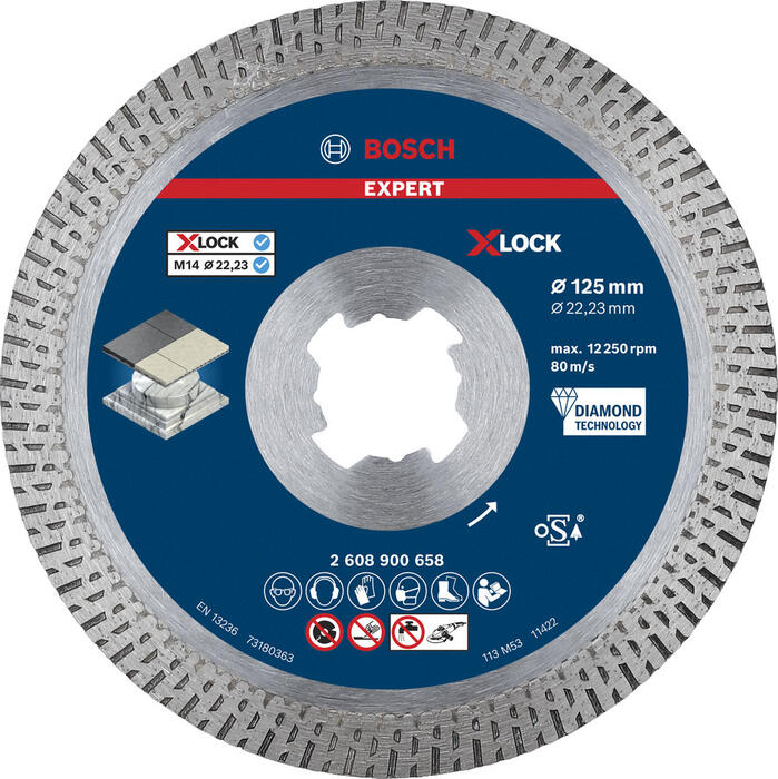 X-LOCK dimanta disks HardCeramic125x22.23x1.6