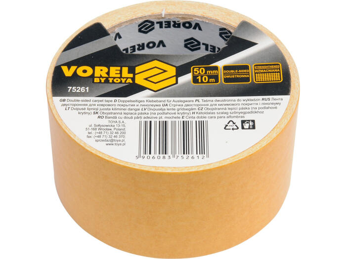 Vorel divpusējā paklāju lente 75261, 50mm