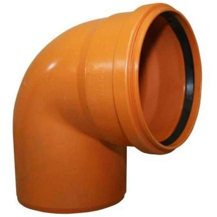 Instalplast PVC ārdarbu kanalizācijas līkums 8011516
