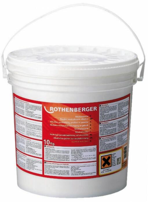 Нейтрализующий порошок для удаления накипи 10 кг, Rothenberger, 61120 (61120)