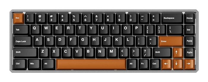 Akko MOD68 HE 02N-02H-00T-02E-02Q-02K, 65% magnētiskā