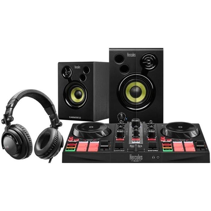 Hercules DJ обучающий комплект MK2 4780949, 2-канальный, USB подключение, колонки, выход для наушников (4780949)