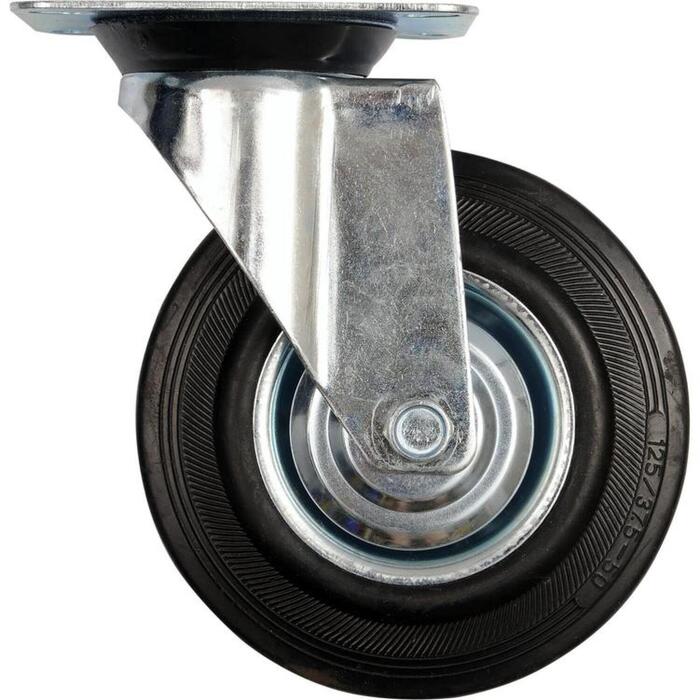 Vorel Ritenis kravas ratiņiem 87317, 200mm, 46mm, 235mm, 150kg, -10~+50°C, melnais kaučuks, rullīšu gultnis, grozāmais (87317)