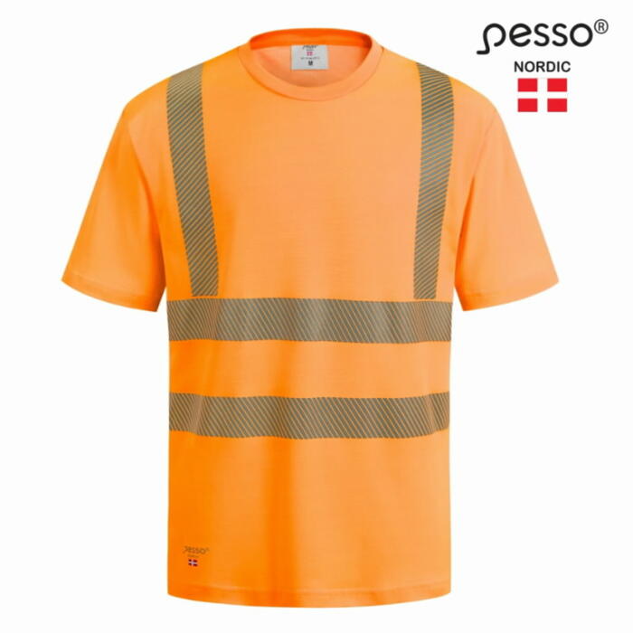 Hi-Vis T-krekls, CL2, oranžs, S, Pesso