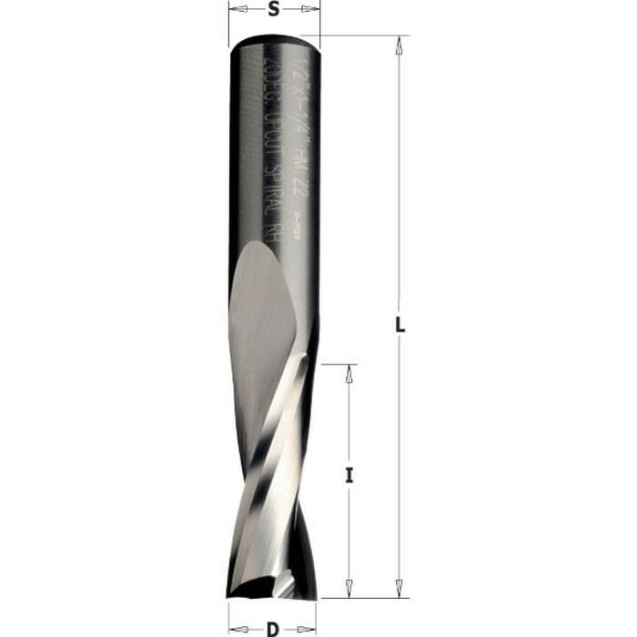 CMT Frēzes asmens SOLID T.C. 191.060.11, D=6x22x70mm, Z2 RH (191.060.11)