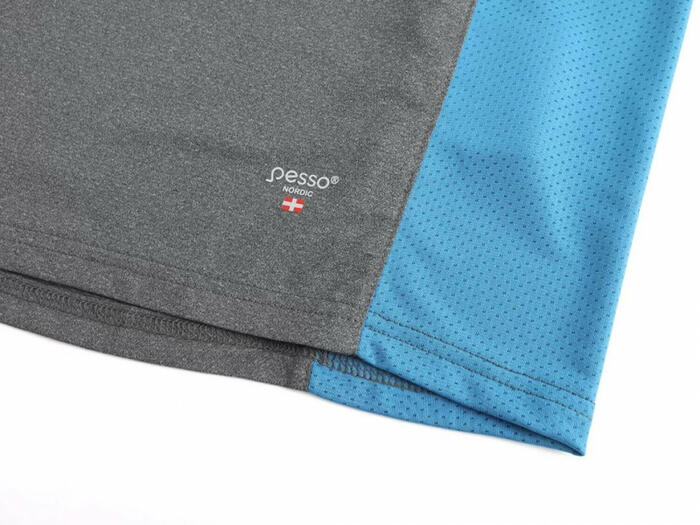Pesso Breeze T-krekls MP205_M-2XL, 2XL, pelēks/zils